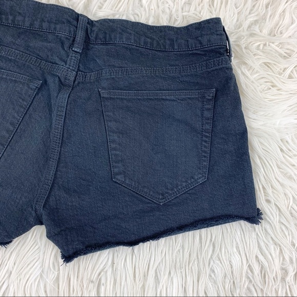 MADEWELL Denim Shorts Raw Hem Black 4 Pocket 27 - Picture 3 of 8